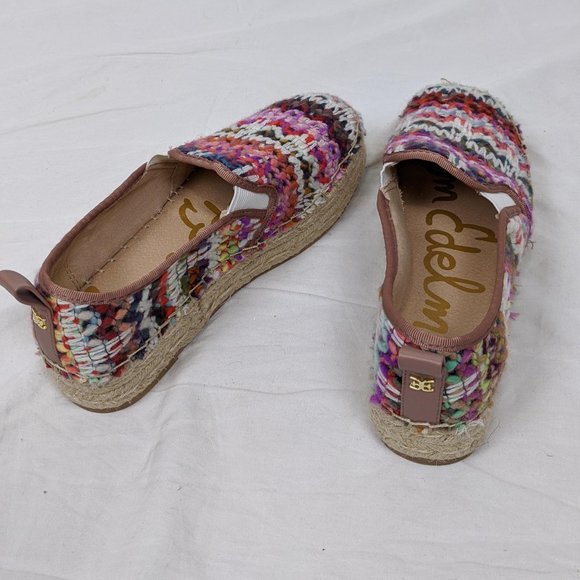 Sam Edelman Tweed Platform Espadrilles Size 6 - Picture 4 of 8